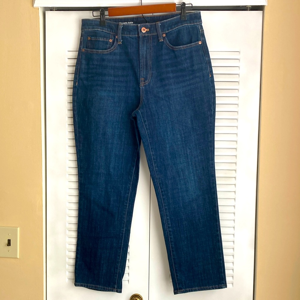 NWOT Talbots High-Waist Straight Ankle Jeans